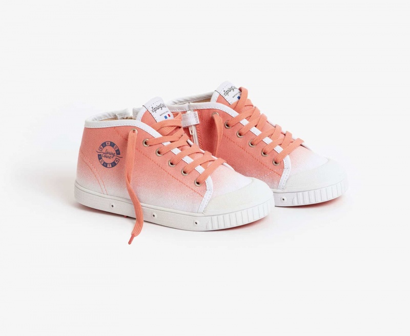 Basket Spring Court B2 Bonton Limited Edition Rose Enfant | FSS-97323608